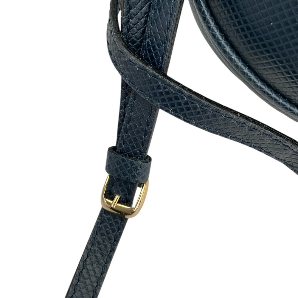 Vintage Bottega Veneta Blue Leather Crossbody AS IS w Dust Bag Mirror Italy - Picture 10 of 13